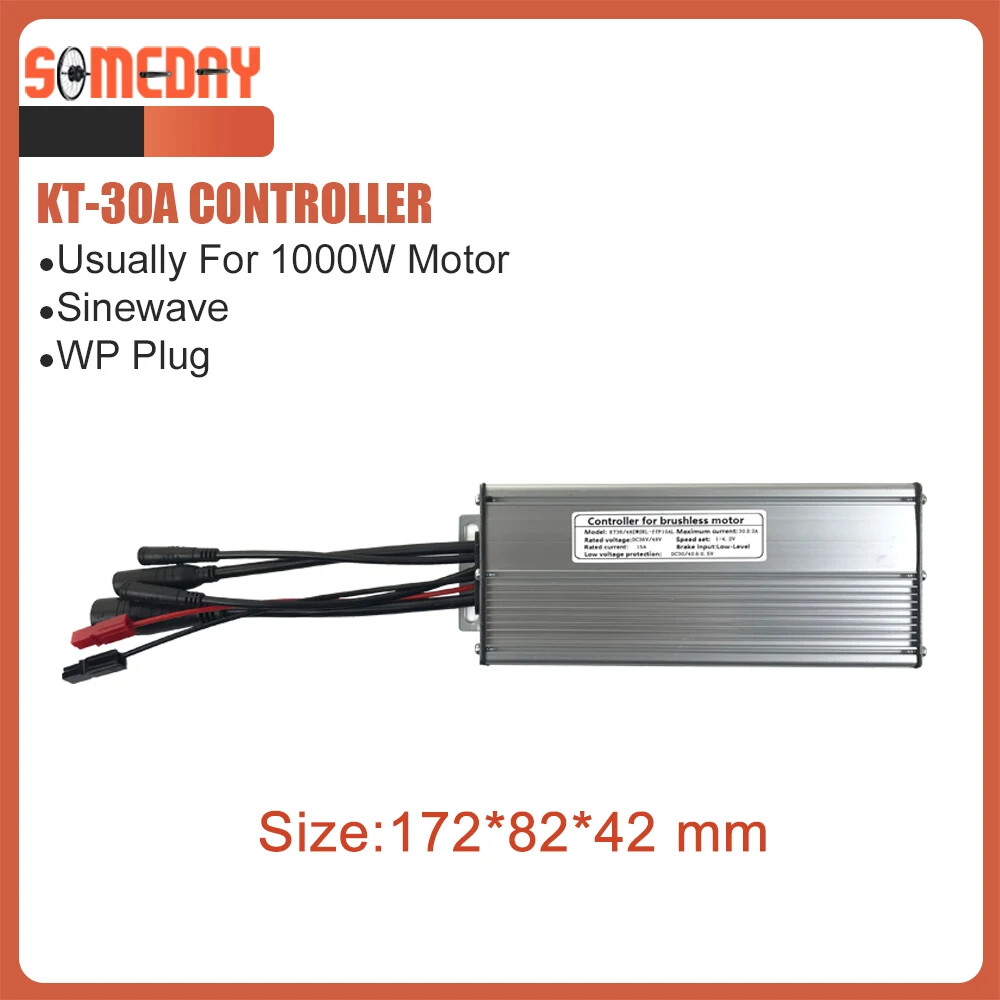 Electric Bike Controller 48V 1000W 30A Brushless Sinewave Controller with Light