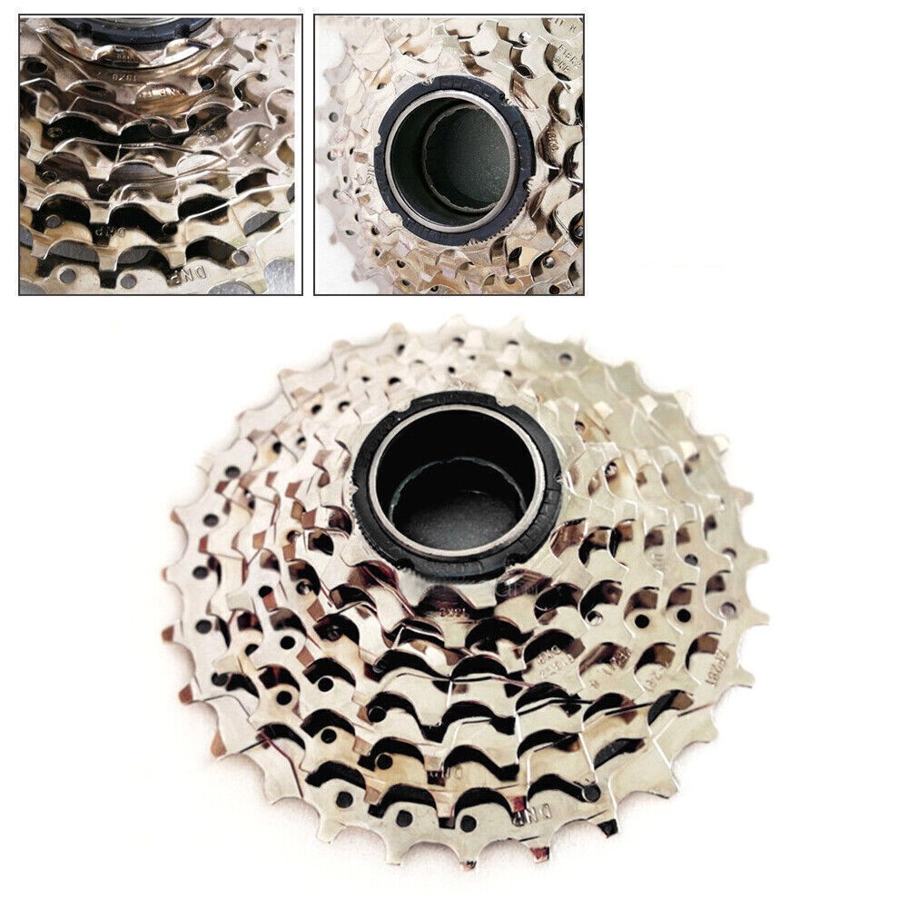DNP 7-Speed Screw-on MTB Bike Freewheel Nickel Plate 11-28T For Bicycle