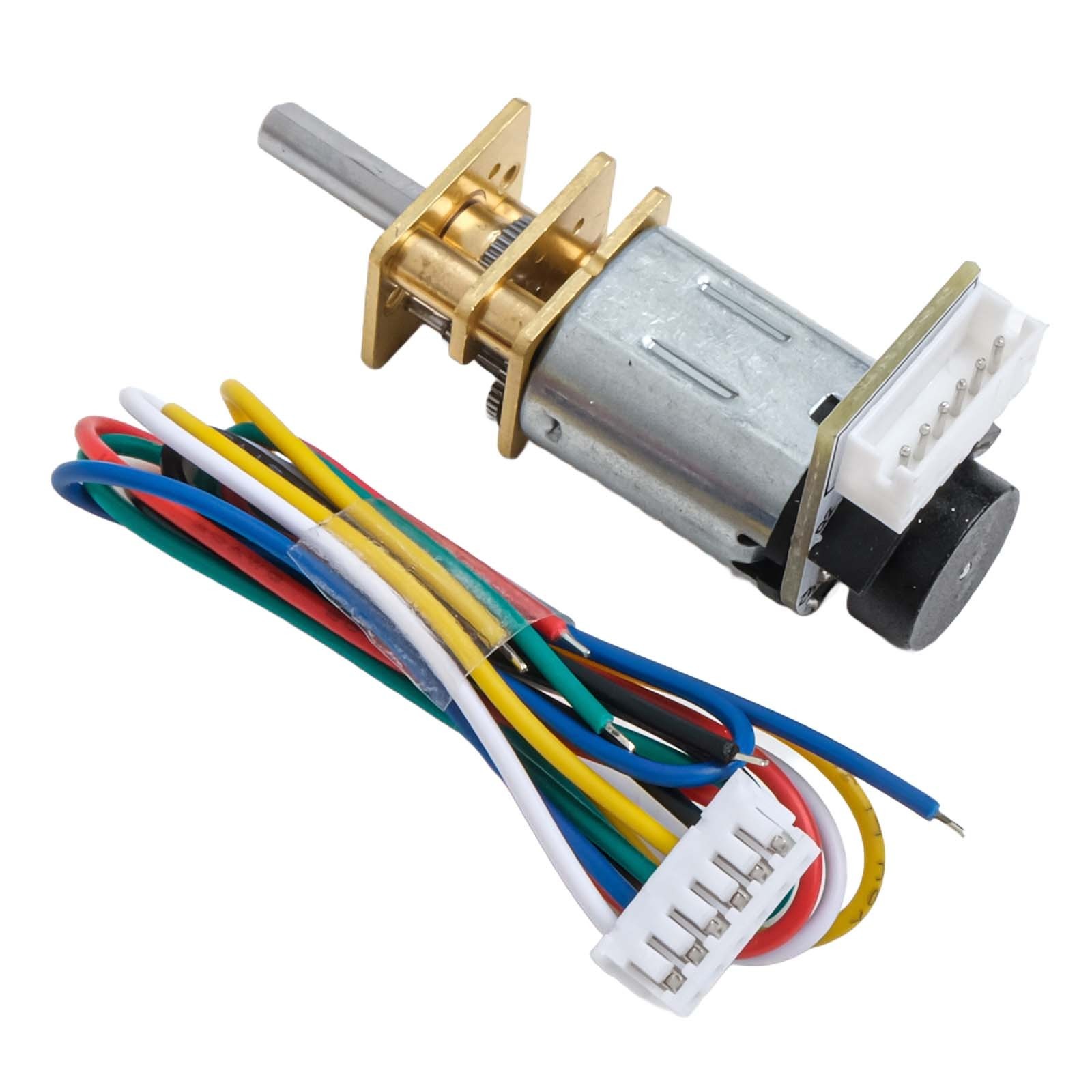 Sleek Design DC 6V Gear Motor with Encoder Compatible with Small