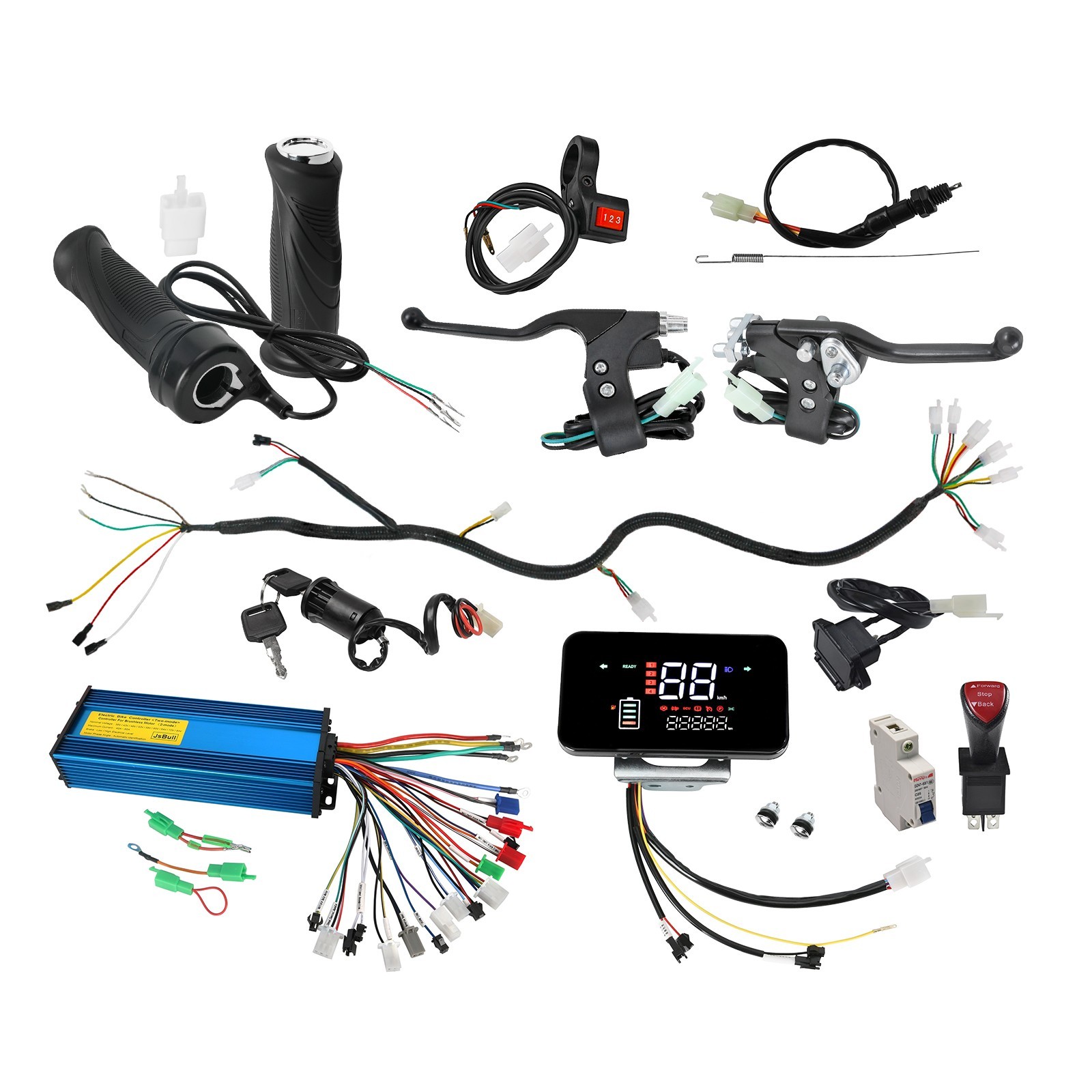 36V 48V 60V 72V 1000W-2200W Brushless Controller Kit For ATV Quad Go Kart Drift