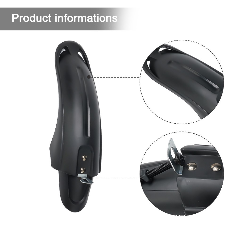 1 Pair PVC Plastic Bicycle Mudguard Set 12-20 Inch Childrens Bike Mudguards