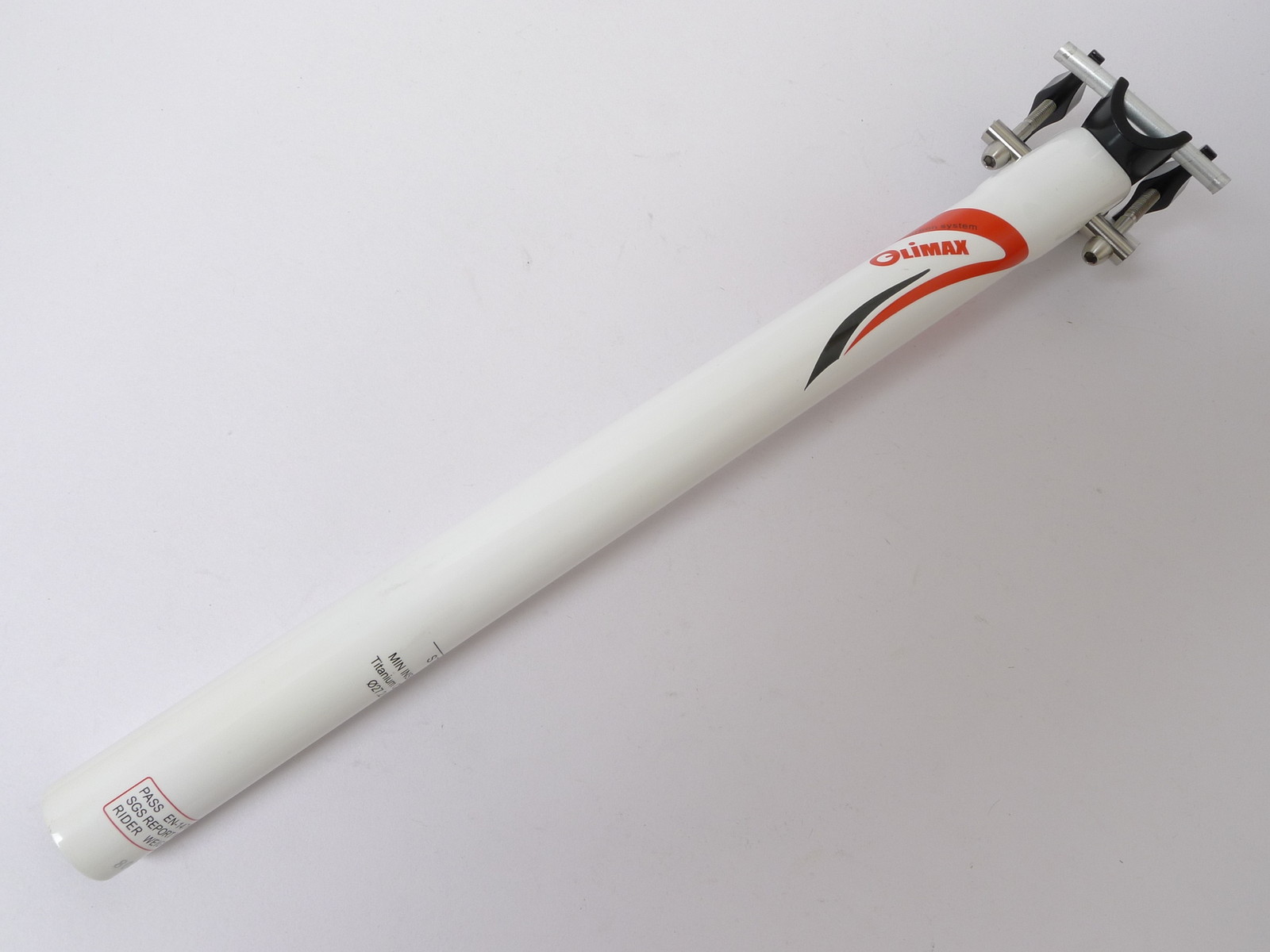 mr-ride 130g,27.2×350 Climax SP02B UD gloss carbon Seatpost Ti bolt White