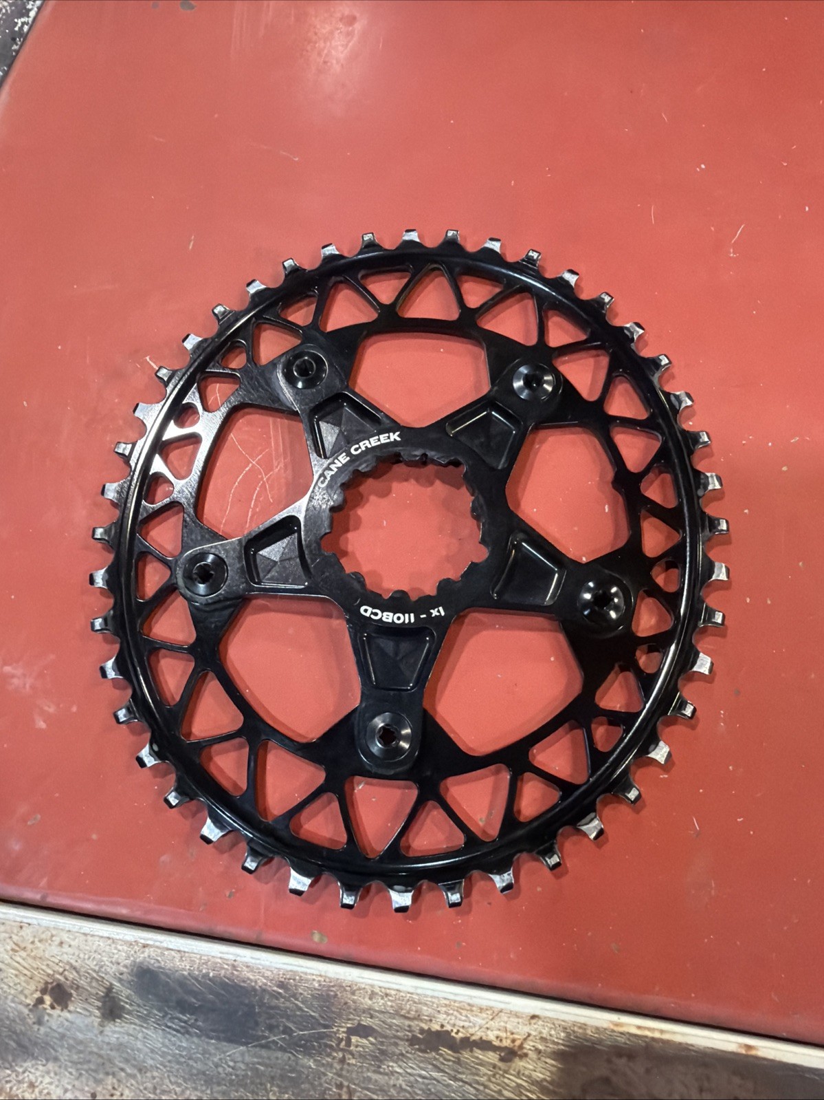 Cane Creek 5 bolt 110bcd 1x Spider eeWings Absolute Black Chainring 44T 3-Bolt