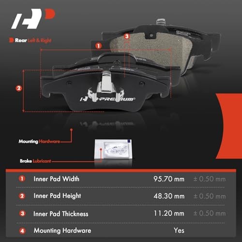 Rear Ceramic Brake Pads Set Compatible With Mercedes-Benz Models – G55 AMG,
