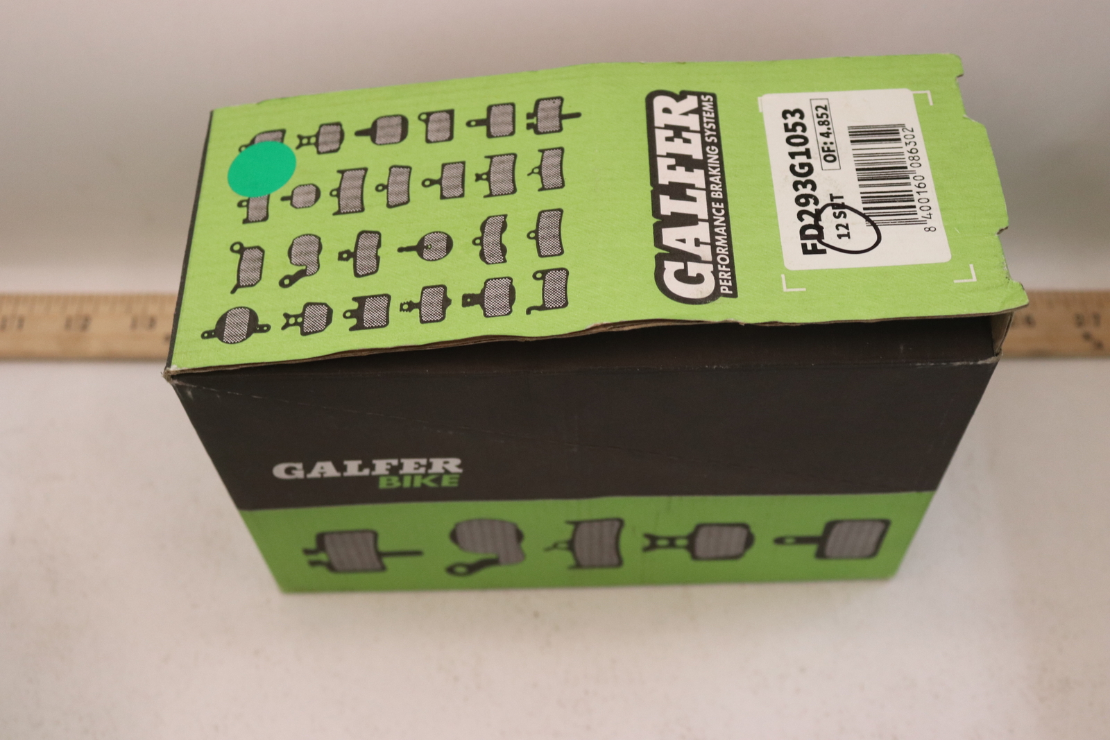 (12-Pk) Galfer Bicycle Brake Pads Standard Compound BFD293G1053