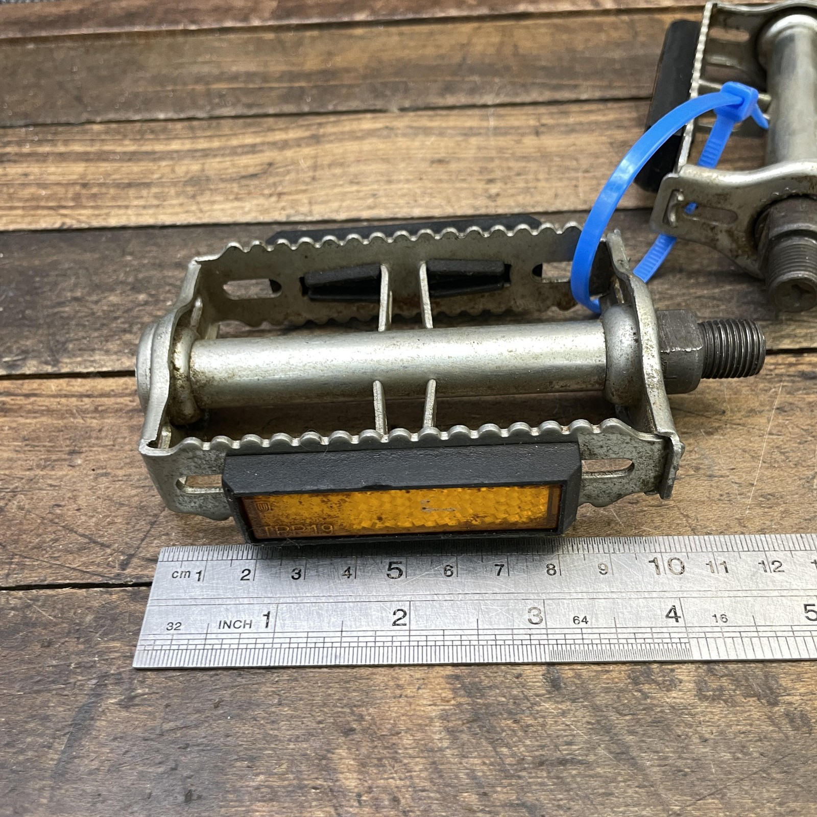 Vintage Schwinn Approved Rat Trap Pedals 1/2 Reflector Germany BMX Klunker