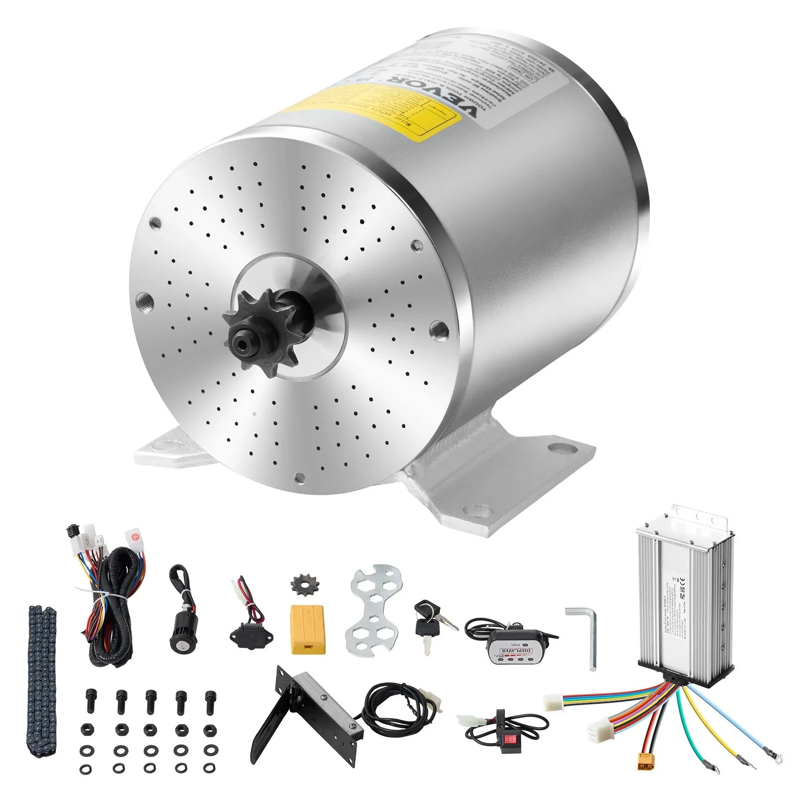 1800W Electric Brushless DC Motor Kit 48V 4500rpm w/ Upgraded Speed Controller