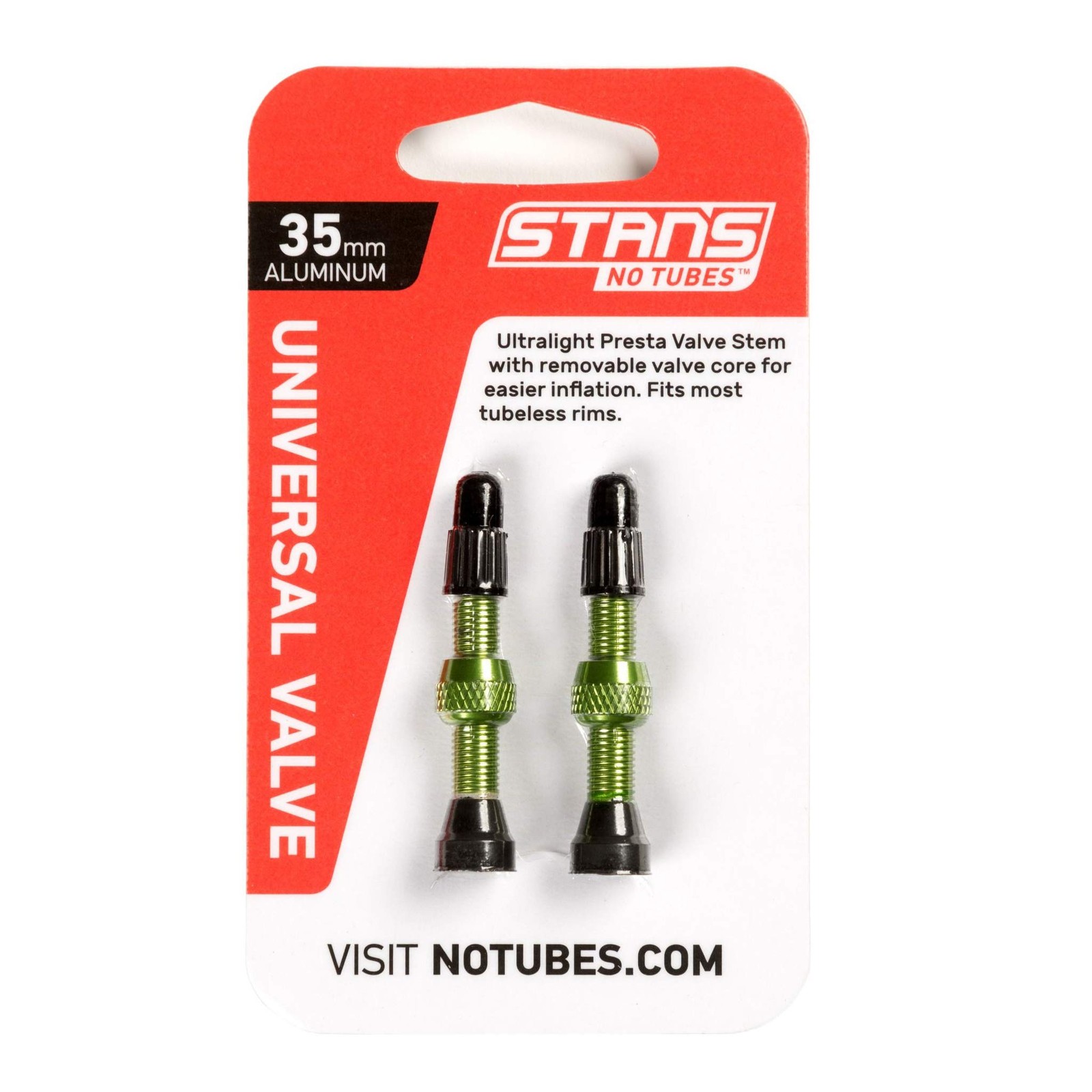 Stan’s NoTubes Unisex Adult Valve 03300688 Green 35 mm