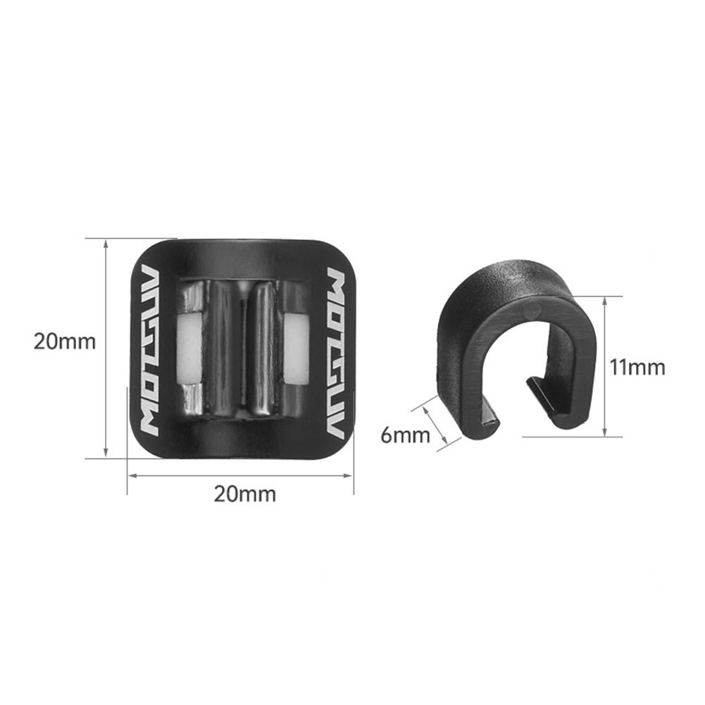 2022 New C Clips Bike Aluminum Alloy + Plastic Black With Buckle 5 Pcs/ Set