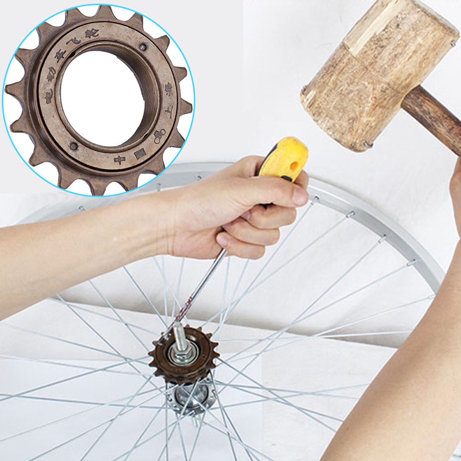 16 Teeth Bike Freewheel Cassette Sprocket One speed 16T Bicycle Replacement