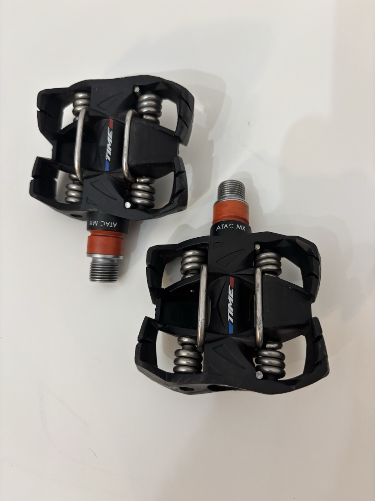 TIME ATAC MX Clipless MTB Pedals Black Composite 9/16 in Pair