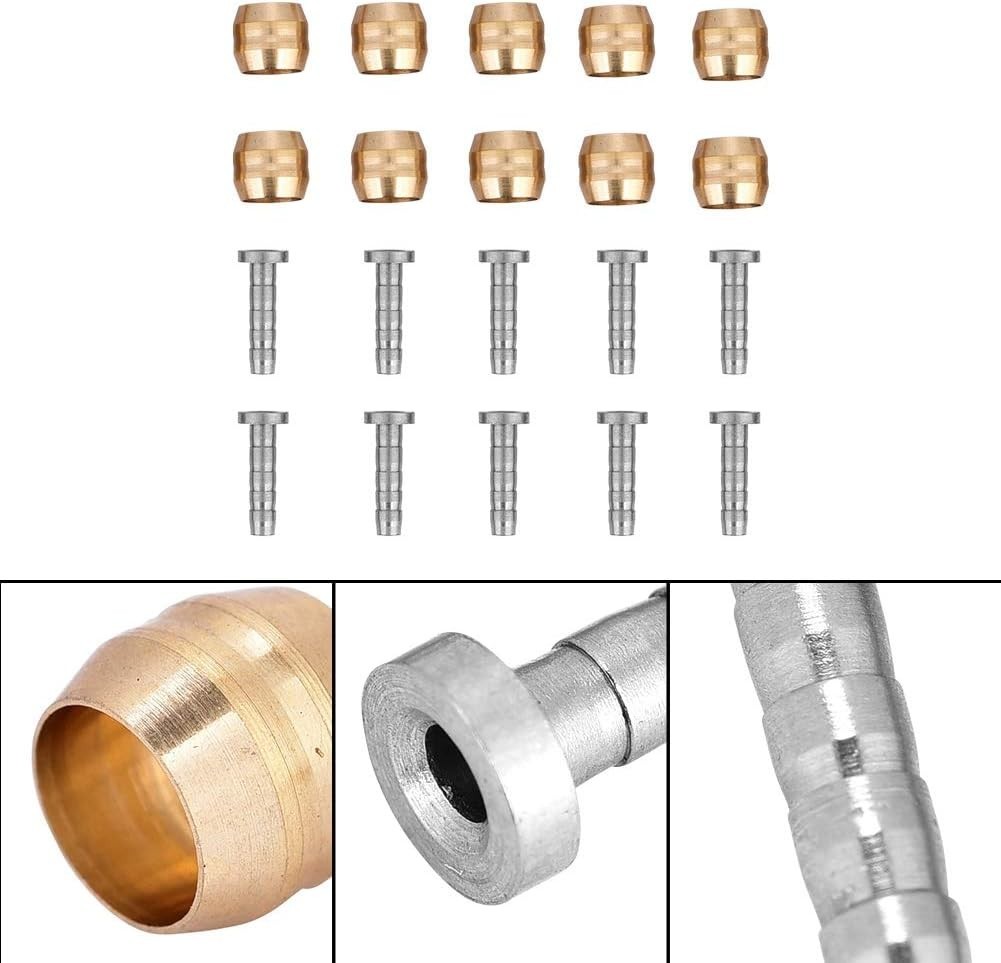 Small Replacement Parts for Hydraulic Brake Hoses, 10 Inserts Included