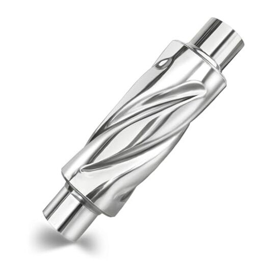 Glasspack 2.5 Inch Muffler Exhaust Pipe, Universal Performance 2.5 inch