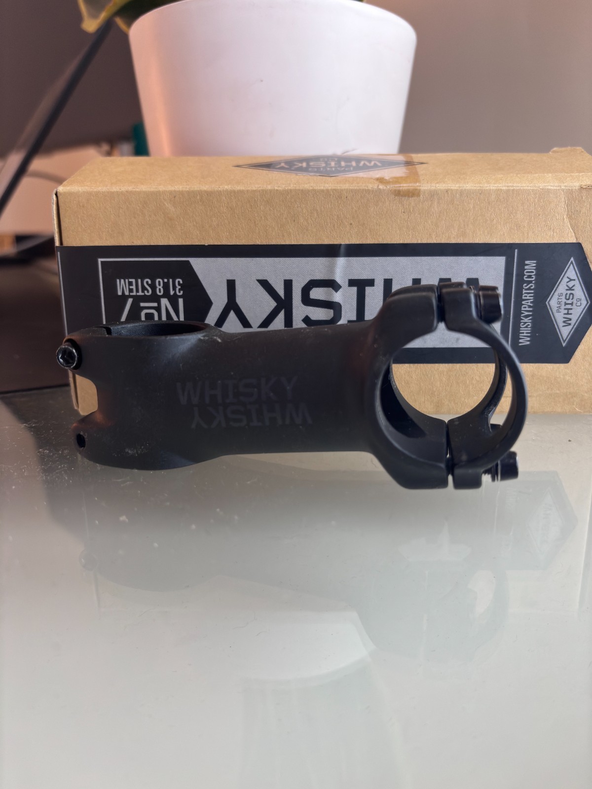 WHISKY No.7 80mm ±6° Bike Stem 31.8mm 1-1/8″ Aluminum Black – only installed