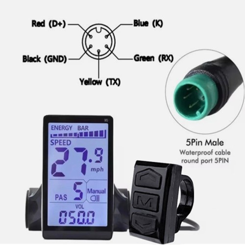 Screen Display Replacement for Lectric XP 2.0/3.0 Mountain Bike Electric Scoot