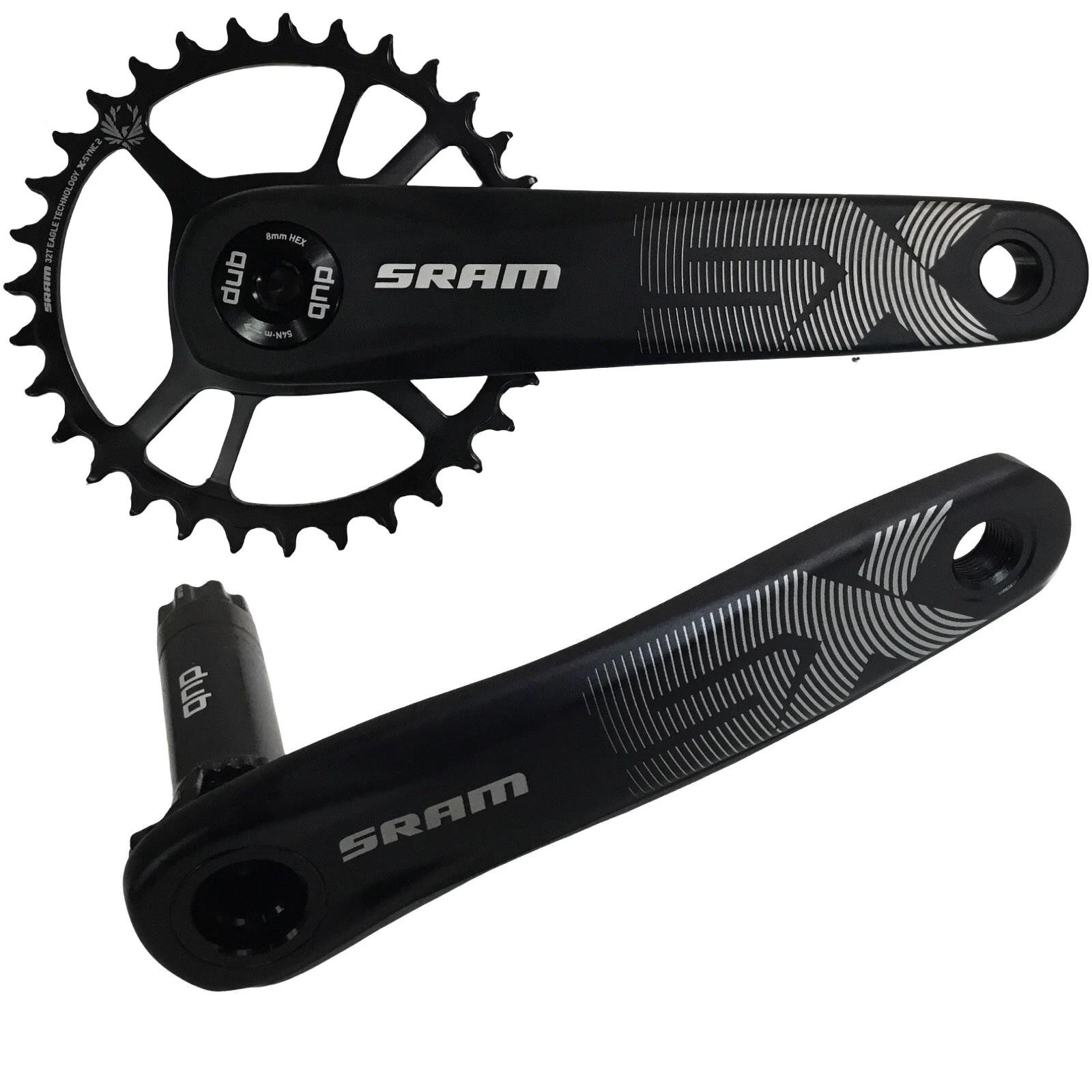 SRAM SX Eagle 1×12 Crankset 32T 170mm DUB Boost 148 Direct Mount Black