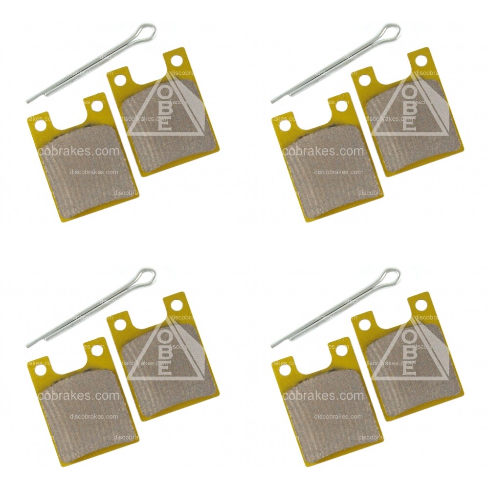 4 Pairs (8 Pads + 8 Pins) Sintered Hope C2 Disc Brake Pads, Moto V2 O2 2 Piston