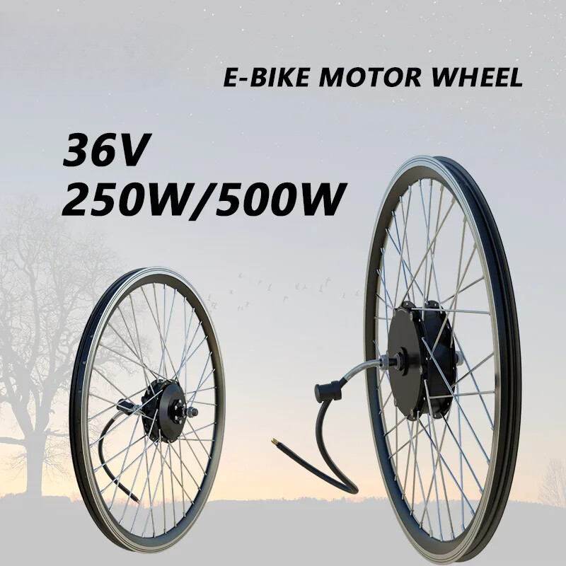 250W 500W Electric Bike Conversion Kit Front/Rear Brushless Gear Hub Motor Wheel