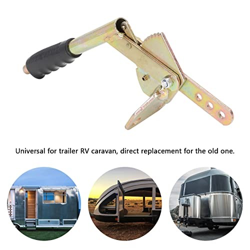 Trailer Hand Brake Lever Antislip Galvanized Steel Parking Brake Handle for