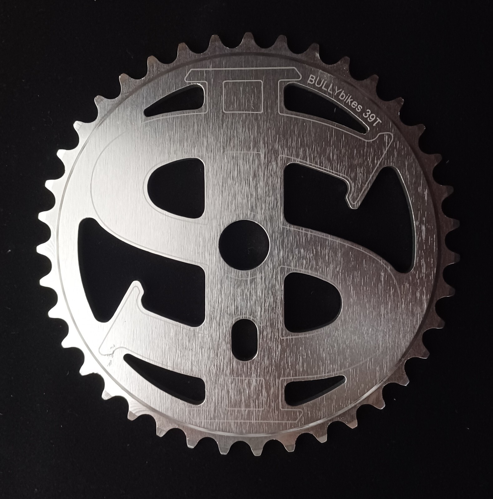 BULLY BMX BIG MONEY SPROCKET GEAR 19mm spindle USA Made! 3/32″ 39 tooth SILVER