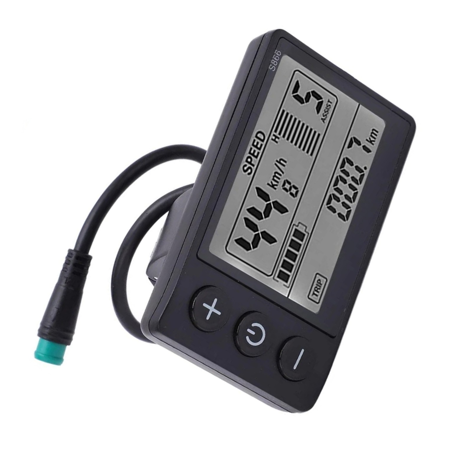 Universal Electric Bike Speedometer LCD Display Screen for Scooter 24V 36V 48V