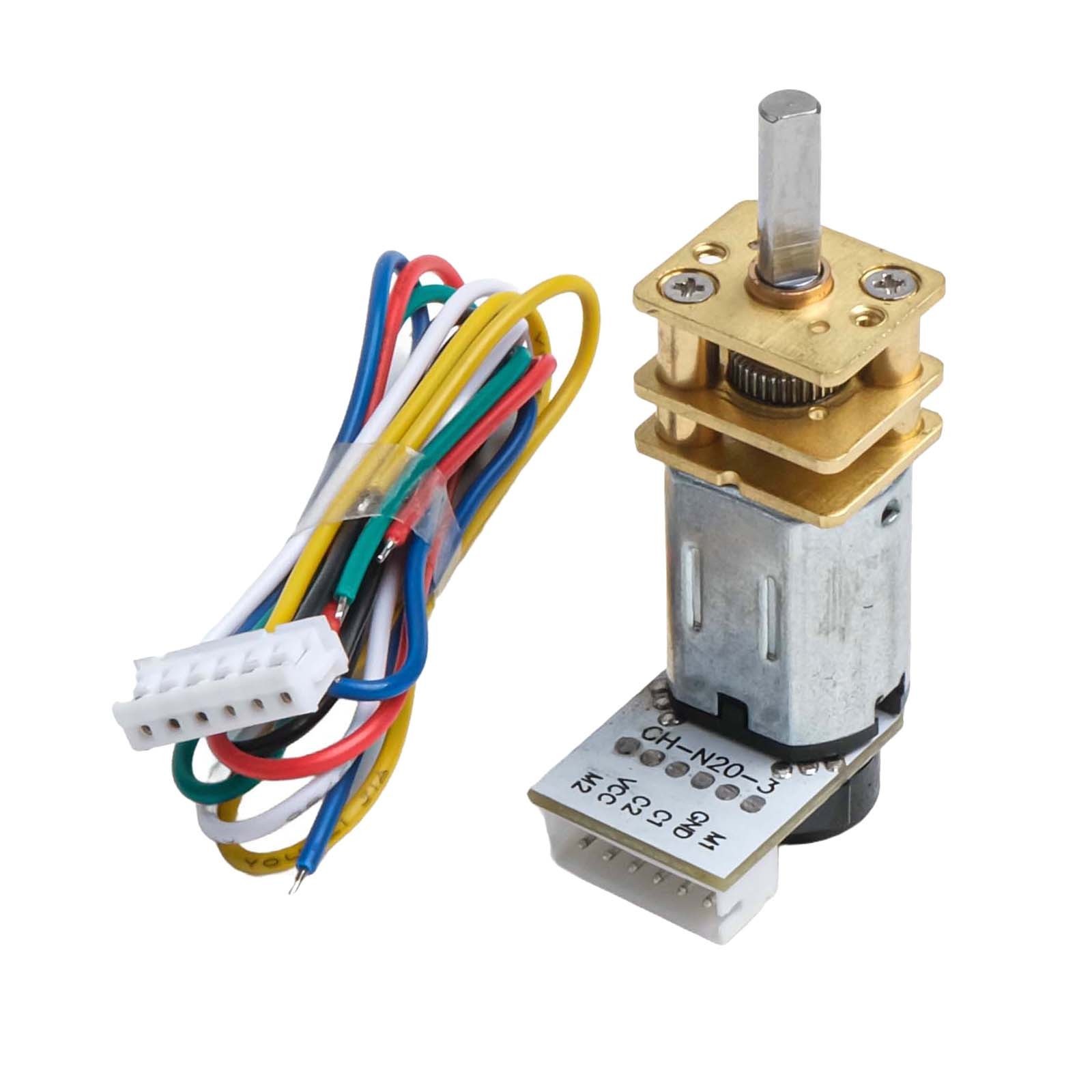 Sleek Design DC 6V Gear Motor with Encoder for Compatible with Small