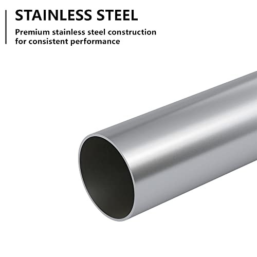Straight Exhaust Pipe 4″ Inlet, 304 Stainless Steel 48″ Long 4.0″ 48 INCH
