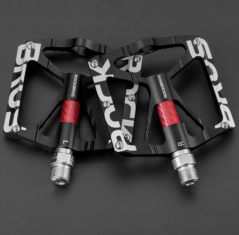 ROCKBROS Bike Pedals 9/16” Aluminum Alloy Bearing Non Slip Pedals Road Mountain
