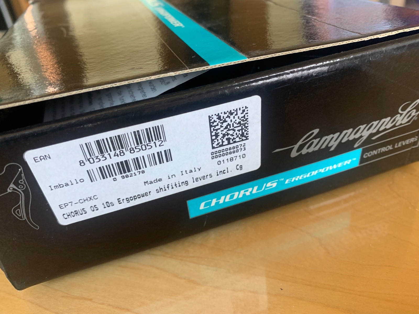 NOS RARE Campagnolo QS MICRON ULTRA Chorus 10 Speed Carbon Ergo Brake Shifters