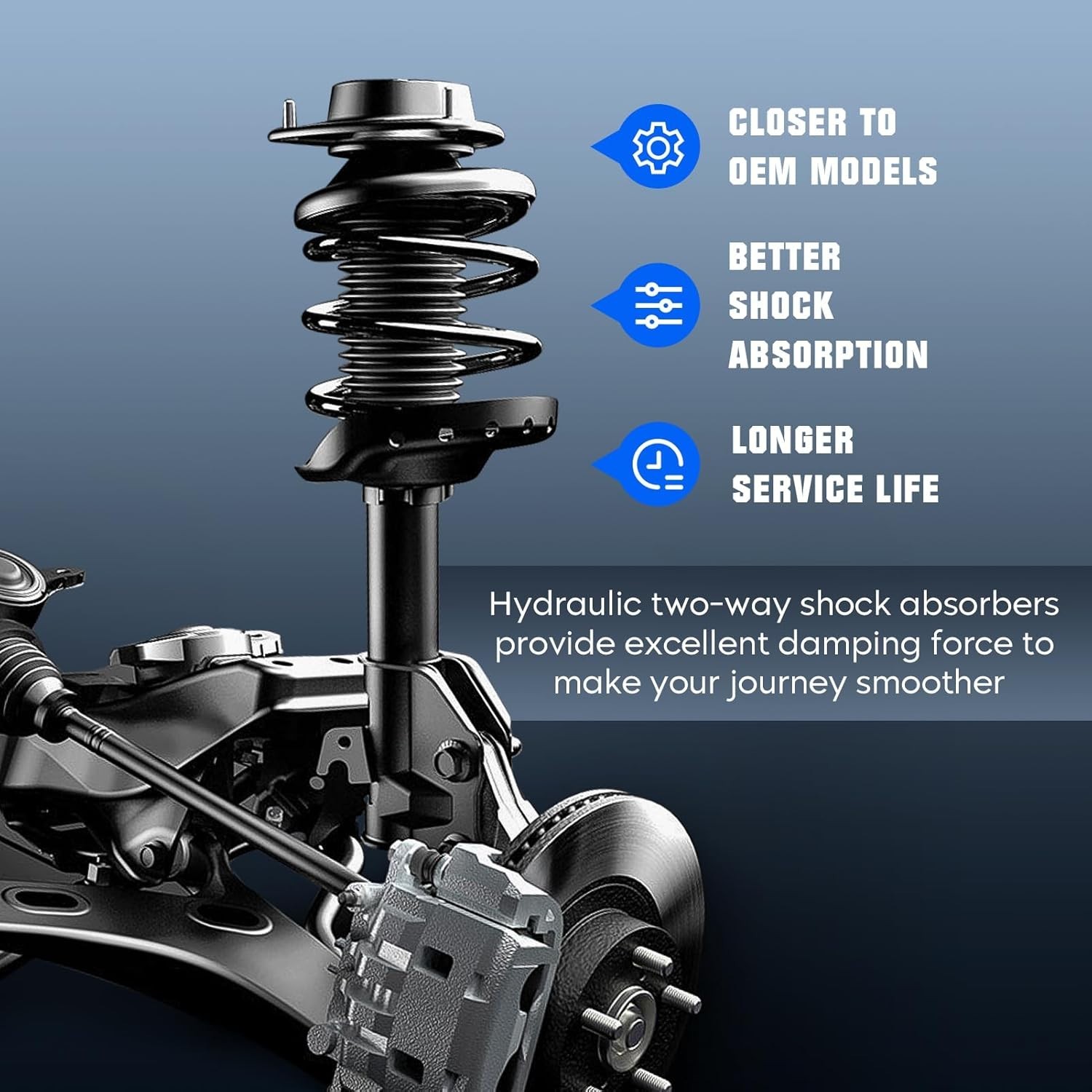 Rear Coil Spring Strut & Stabilizer Sway Bar Links Fit for Toyota for Camry/S…