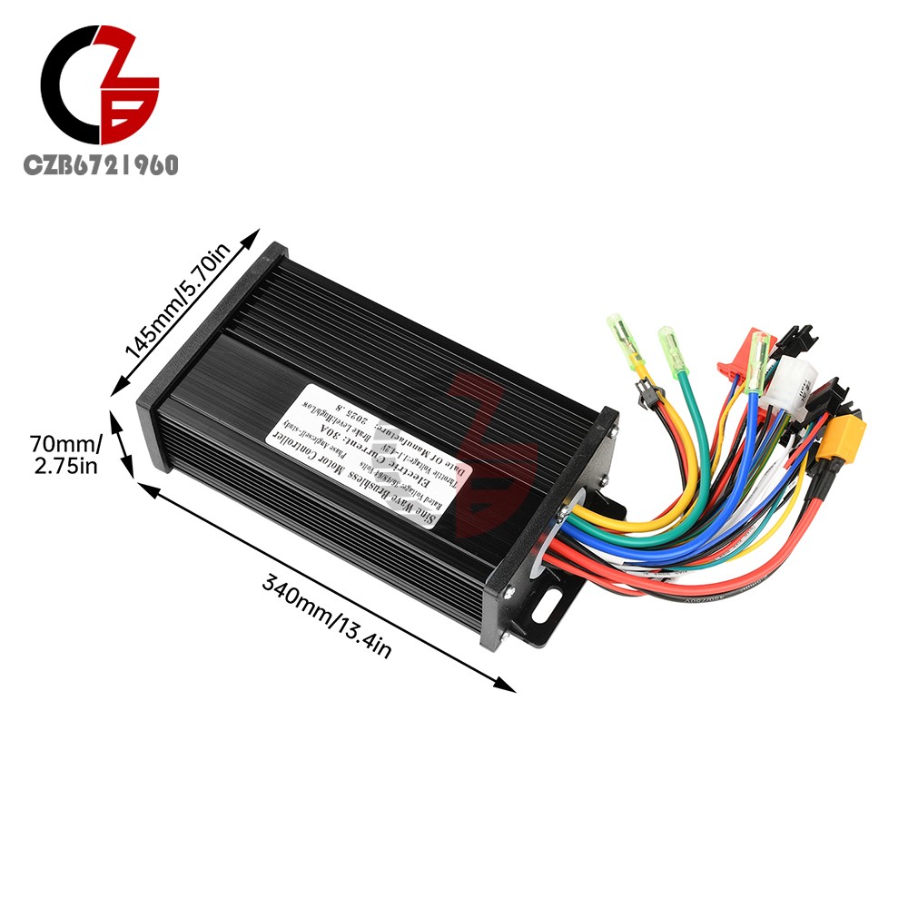 36V 48V 64V 40A 30A 20A Brushless Motor Controller E-Bike S866 LCD Display Meter