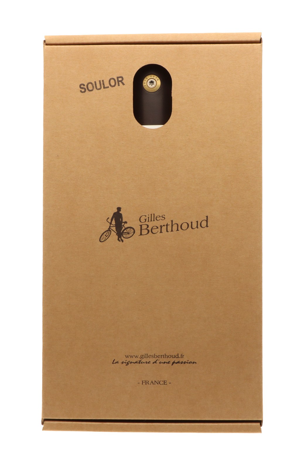 Gilles Berthoud Soulor Saddle Steel Rails Hard Leather Cover Black NEW NOS NIB