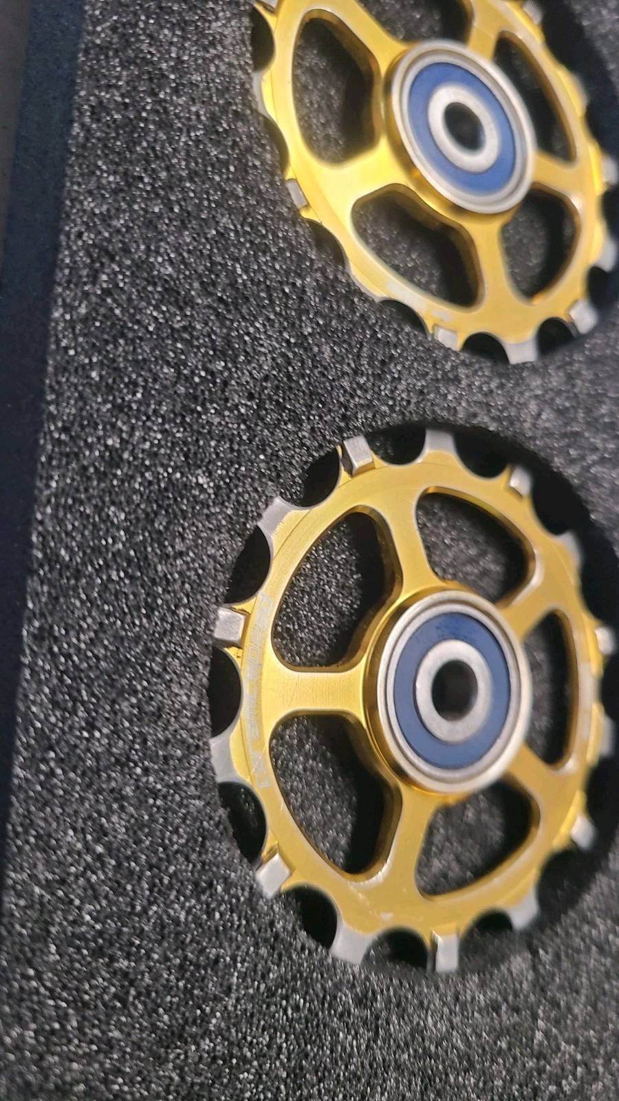 CERAMICSPEED Derailleur MTB Pulley Jockey Wheels SRAM AXS Eagle 12-Speed Gold