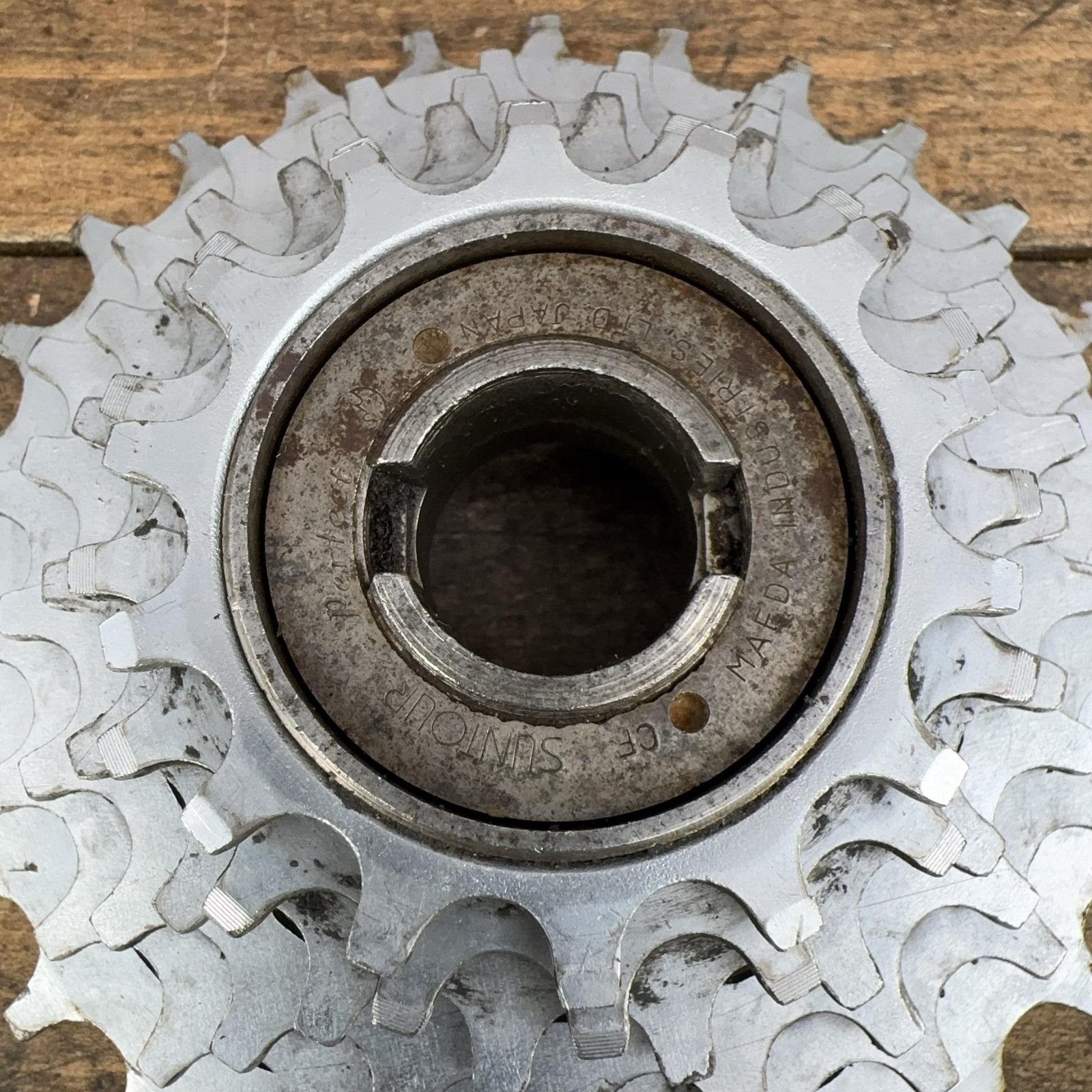 Vintage Suntour Freewheel 6 Speed 14-28T 28T Silver Steel 35×24 Japan Road