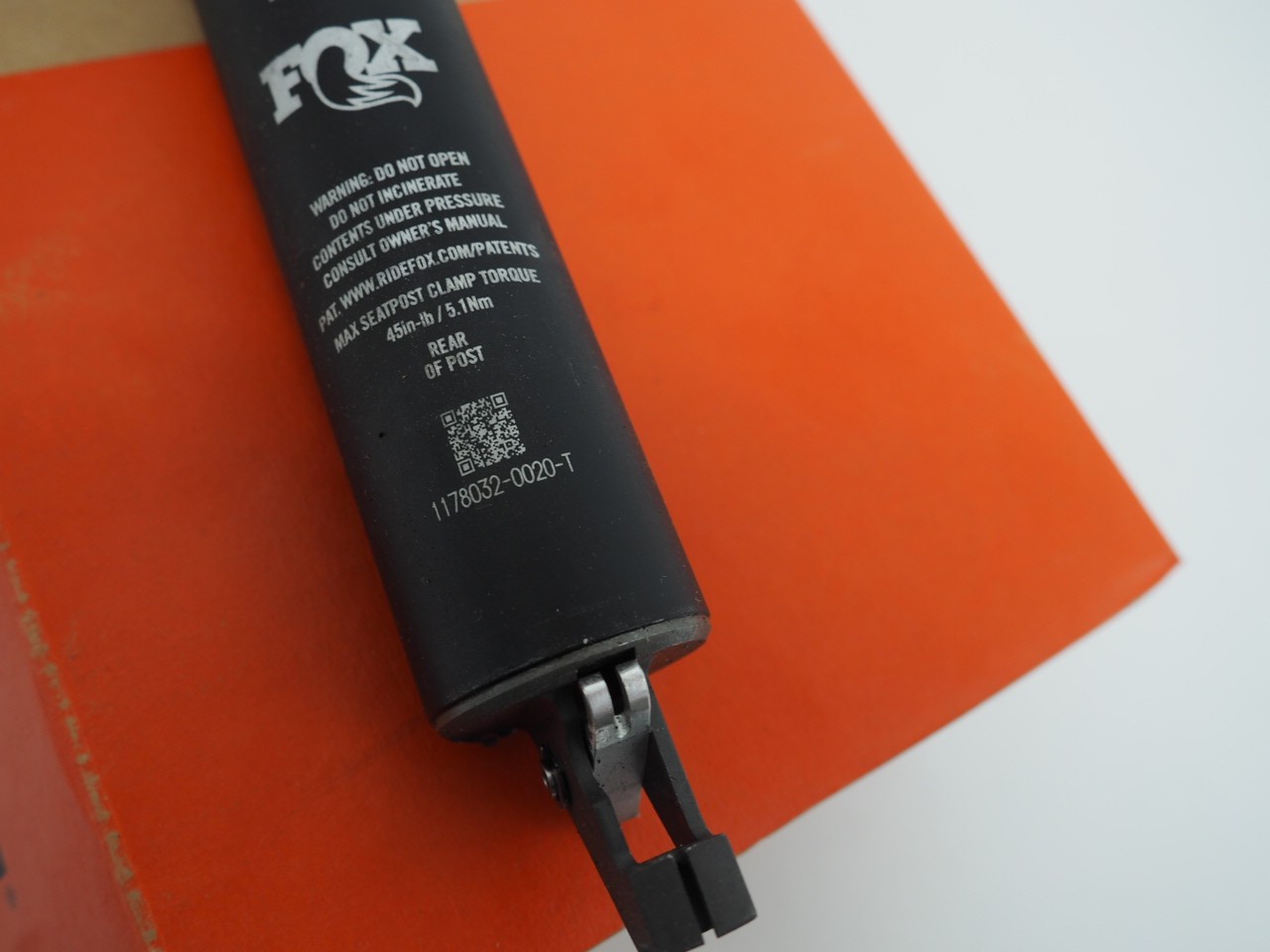 Fox Factory Transfer 2025 31.6mm 240mm Dropper Seatpost Internal Black/Gold