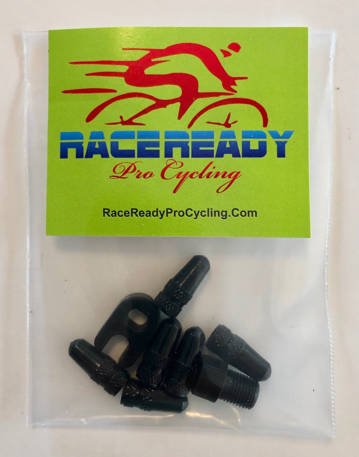 6 Bike Alloy Presta Valve Caps & 1 Presta Adapter & 1 Valve Core Tool …Black