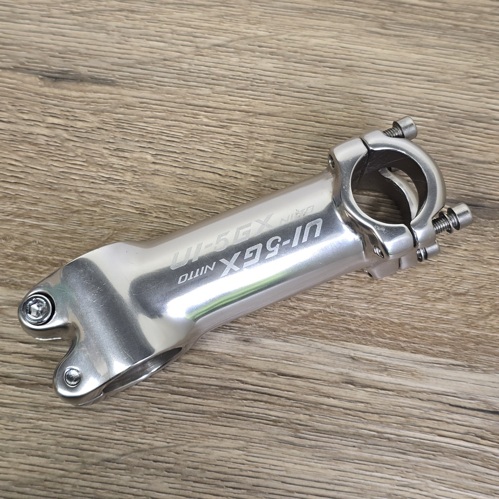 Nitto UI-5GX 120mm, +/-8°, 26mm clamp, 1-1/8 / 1” steerer, Silver not grey! NJS