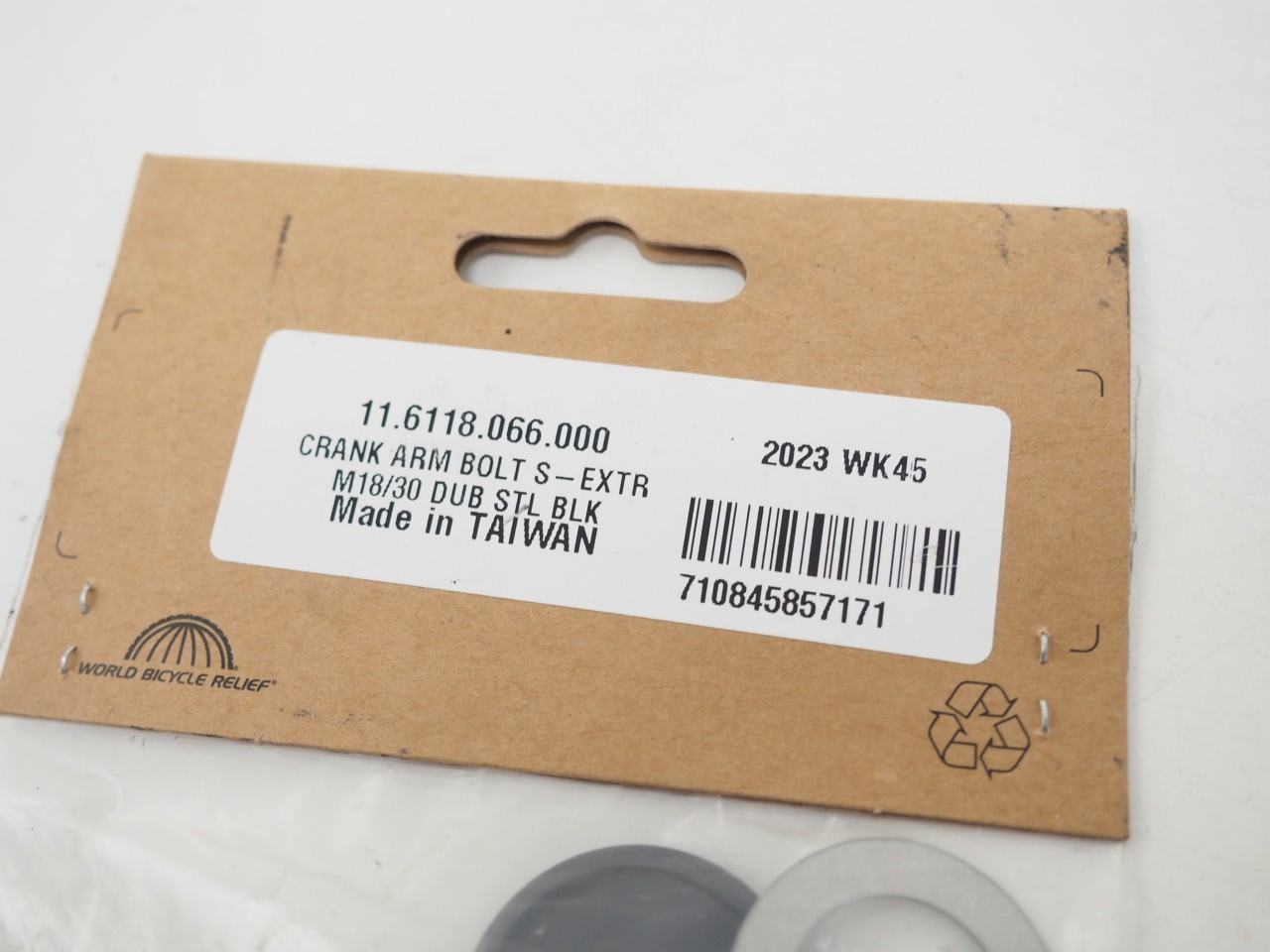 SRAM DUB M18/30 Crank Arm Bolts Steel Black 2pc Bike Drivetrain Hardware Set