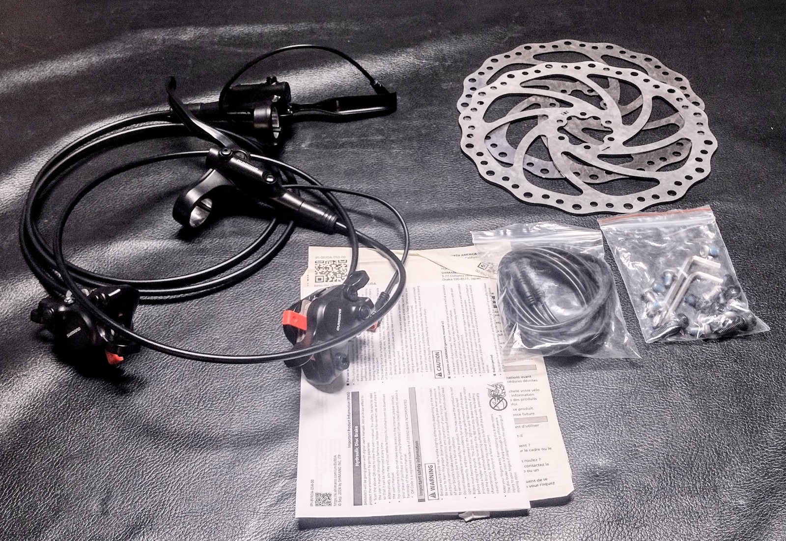 New Shimano BL MT200 Hydraulic Disc Brake Set SM-BH59-JK & SM-BH  w/ 203mm Rotor