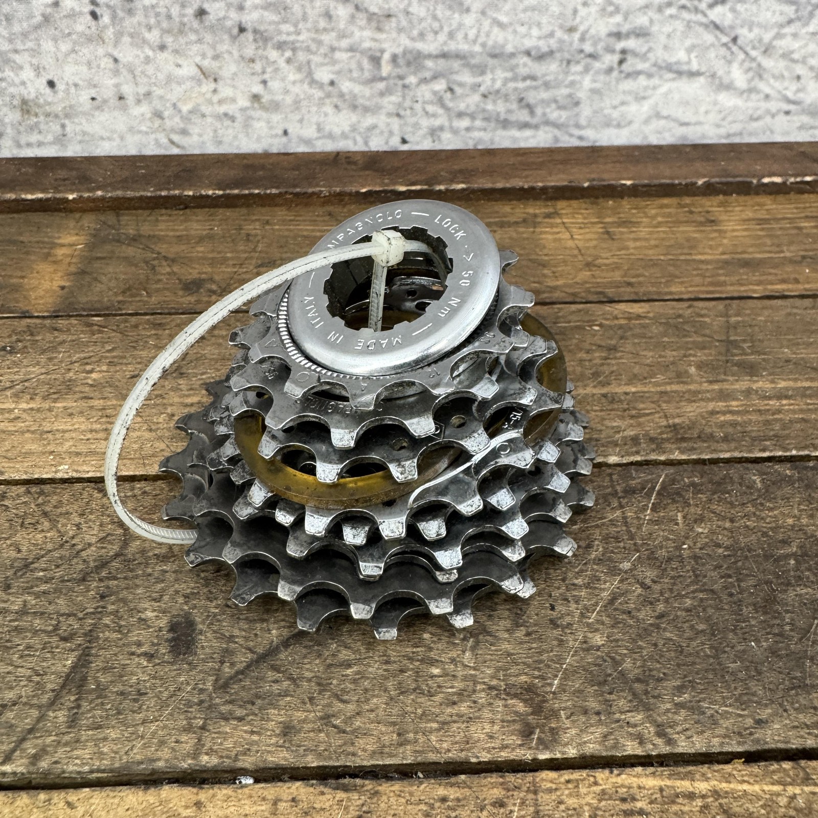 Vintage Campagnolo Cassette 9 Speed 12-21T 21T Silver Steel Road Italy Campy