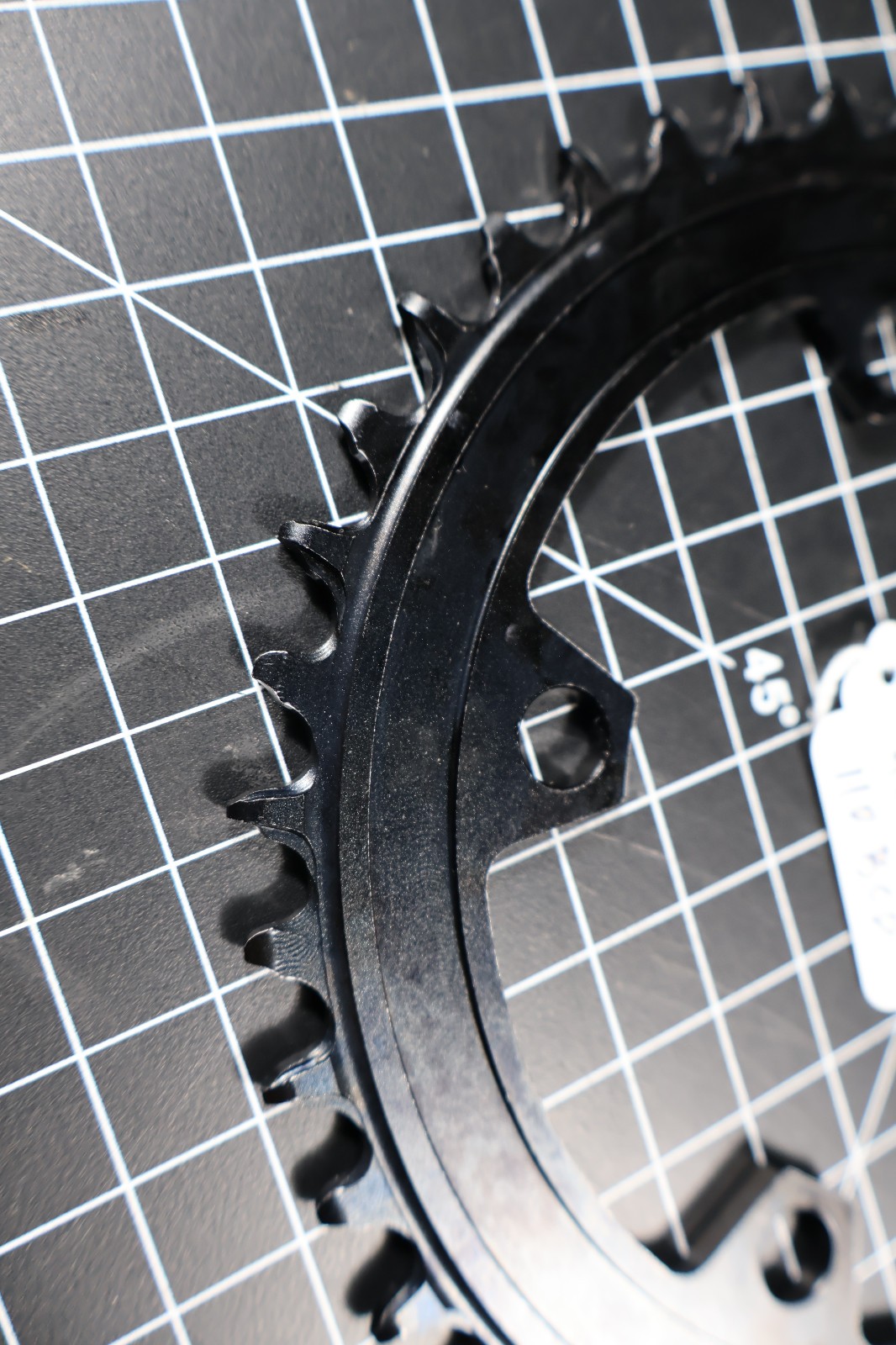 Narrow Wide 42T aluminum Chainring 110mm BCD 5 arm black FOVNO 12sp Exc Cond