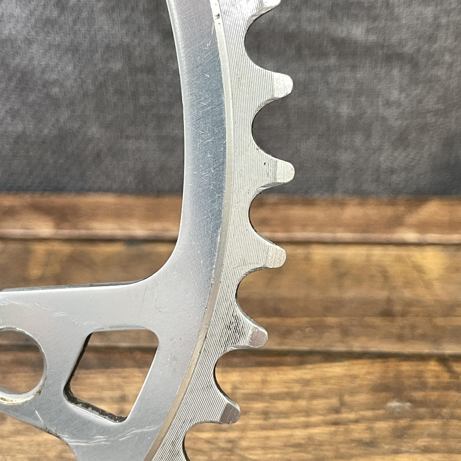 Vintage Sakae CR 52T Chainring 144 BCD 5-Arm Silver Turbine Road Bike 52 Tooth