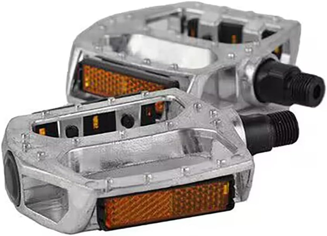 Bike Pedals Set 9/16″ for Mountain Bike, Aluminium Alloy Bearing Platform Pedals