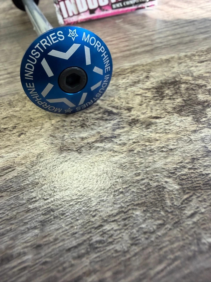 Morphine Industries Stem Lock – Blue – 1″ – BMX – Race – Racing – Deadbolt