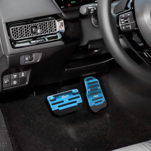 Zufoty 2PCS Car Pedal Covers, Non- Slip Automatic Transmission Pedal Blue