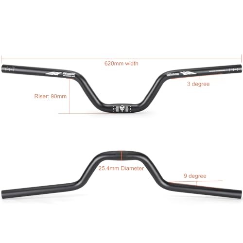 25.4 Bike Handlebar – 30mm, 55mm, 70mm, 90mm,120mm Riser 25.4-90mm Rise