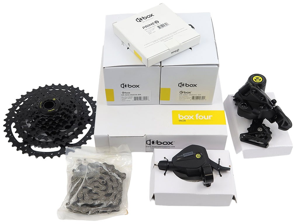 BOX COMPONENTS BOX FOUR 8-SPEED 12-42T CASSETTE DERAILLEUR SINGLE SHIFTER BLACK