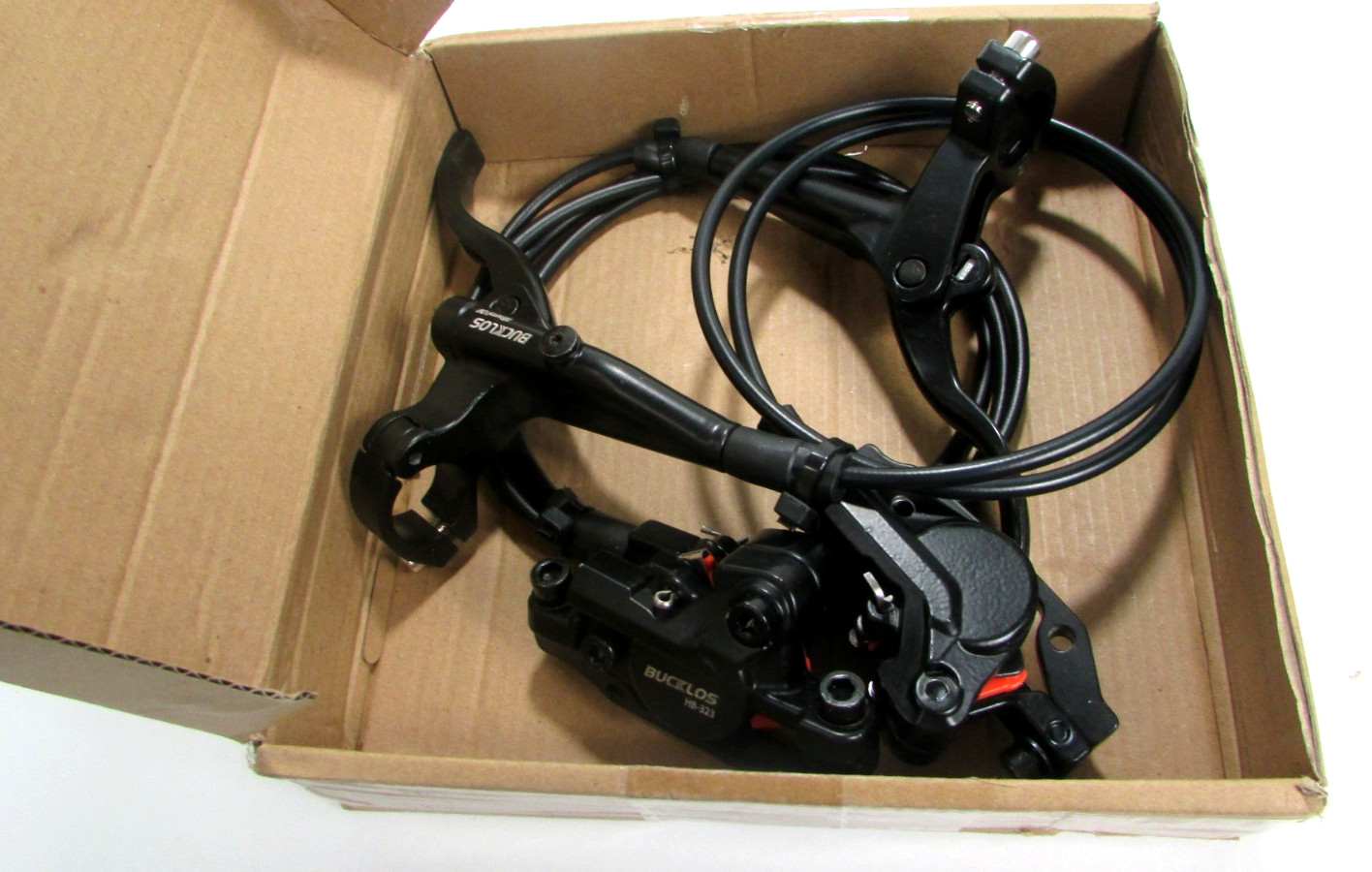 BUCKLOS HB-323 MTB Hydraulic Disc Brake set Left Front & Right Rear 800/1450mm