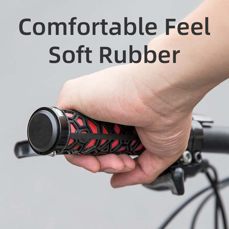 ROCKBROS Bike Grips Bicycle Handlebar Grips Rubber Lock-on Ultraight MTB Grips