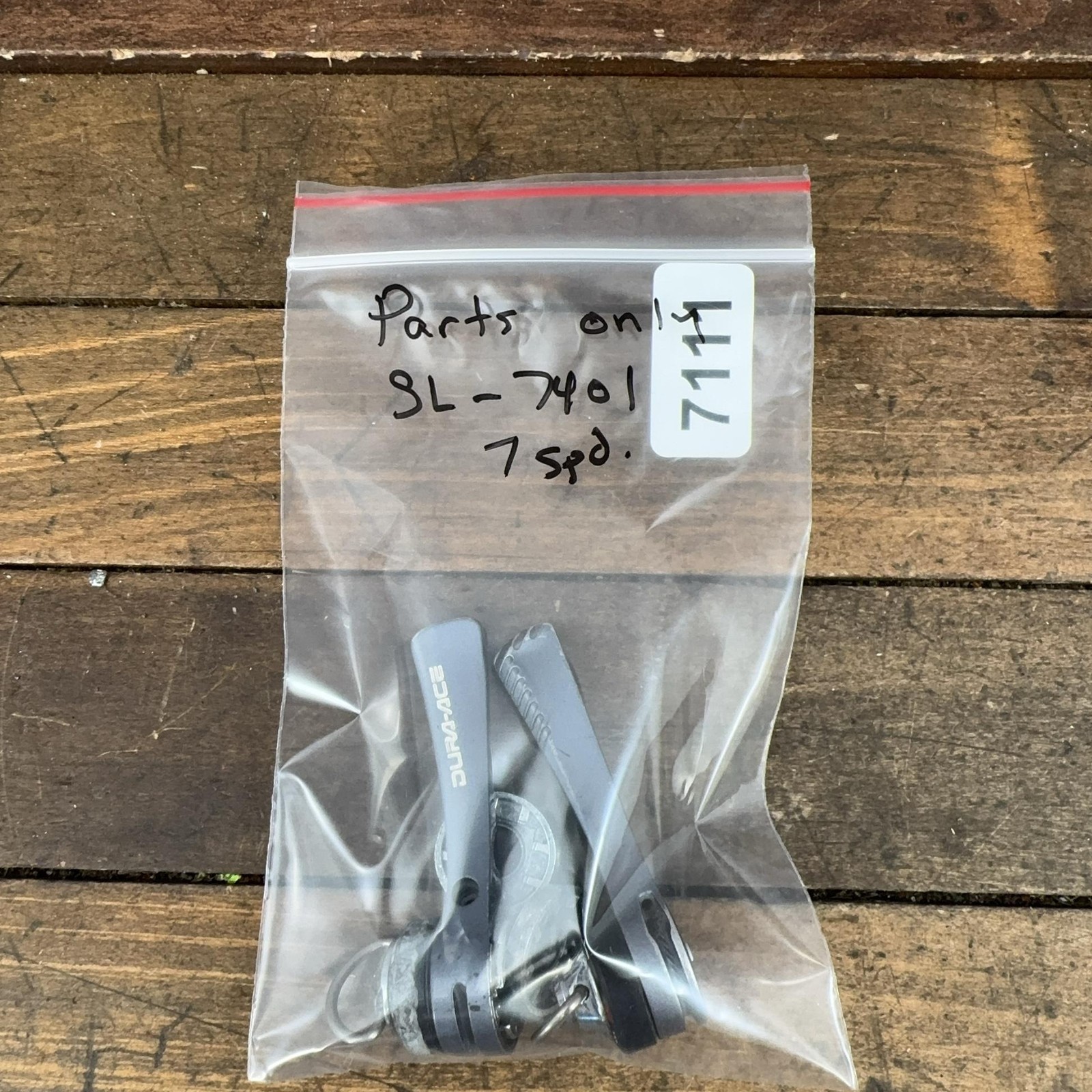 Vintage Shimano Dura-Ace Shifter Set SL-7401 7s PARTS Friction SIS